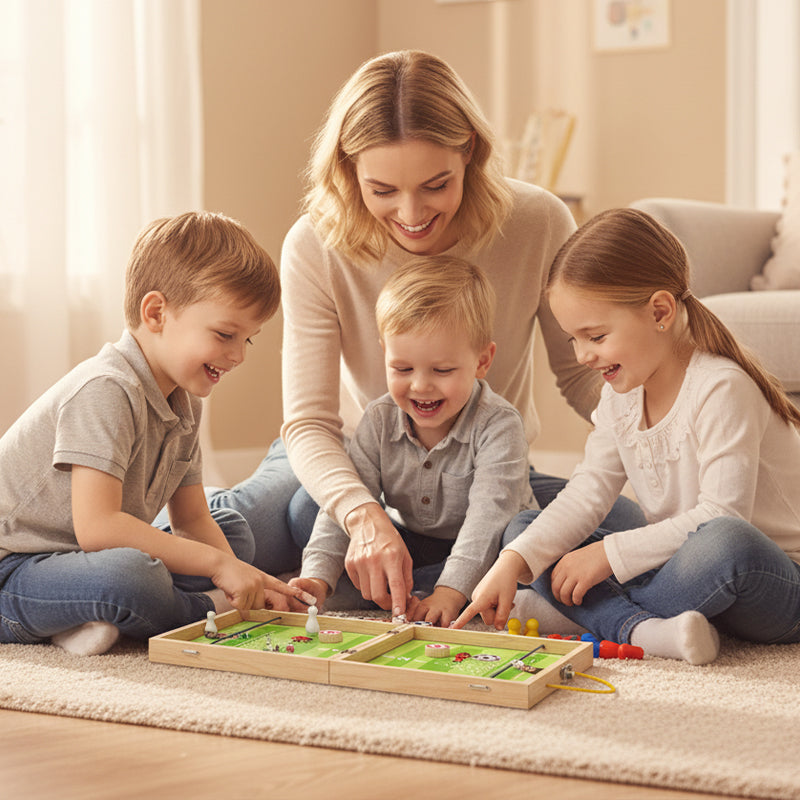 5-in-1 Foldable Wooden Board Game Set 