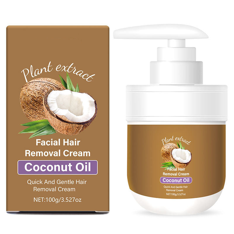 New Year Sale: Buy 1 Get 1 Free🎁Coconut Facial Hair Removal Cream