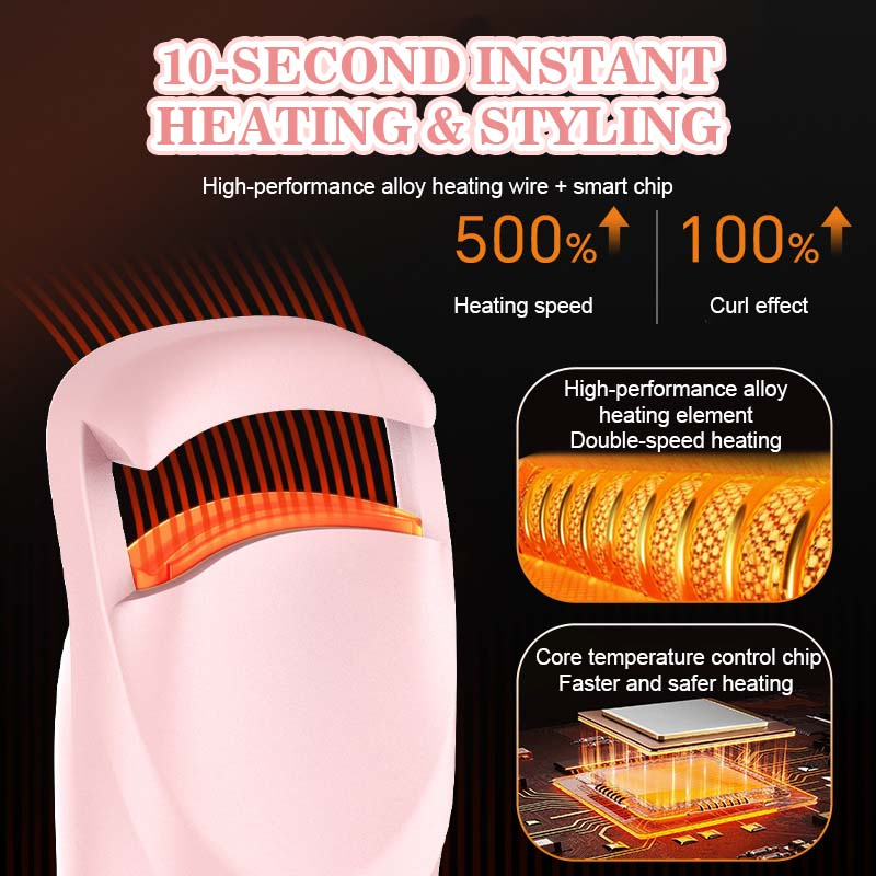 Electric Eyelash Curler for Long-Lasting Curls
