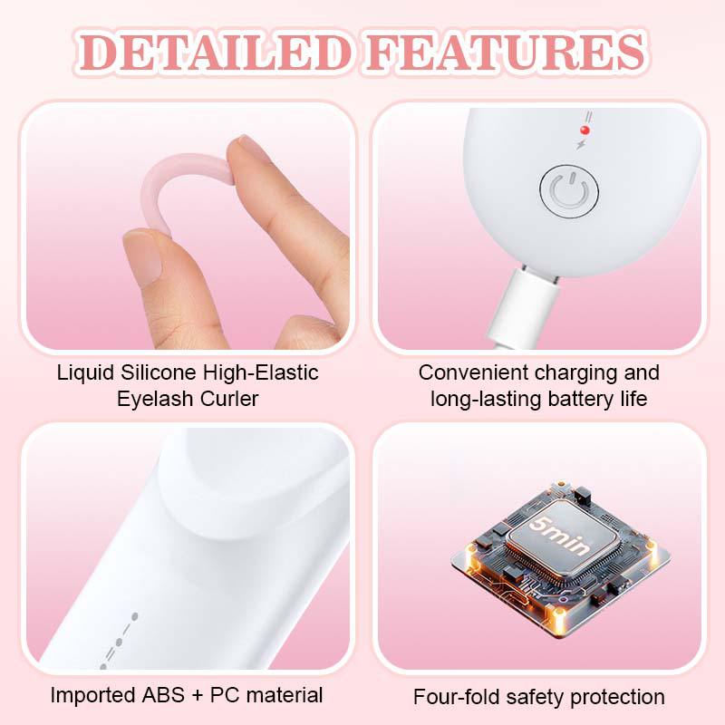 Electric Eyelash Curler for Long-Lasting Curls