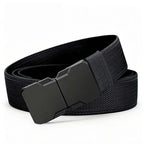 Men's Tactical Woven Belt with Quick-Release Buckle