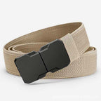 Men's Tactical Woven Belt with Quick-Release Buckle