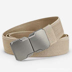 Men's Tactical Woven Belt with Quick-Release Buckle