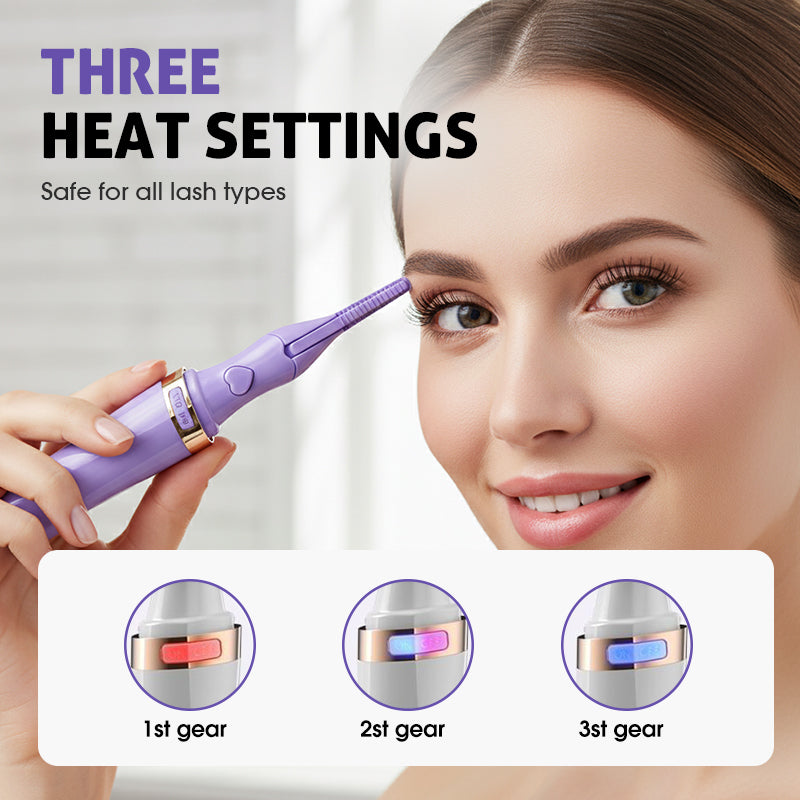 Rapid Heat Anti-Scald Eyelash Styler-Damage-Free Lash Styling Quick-Acting Rechargeable Portable
