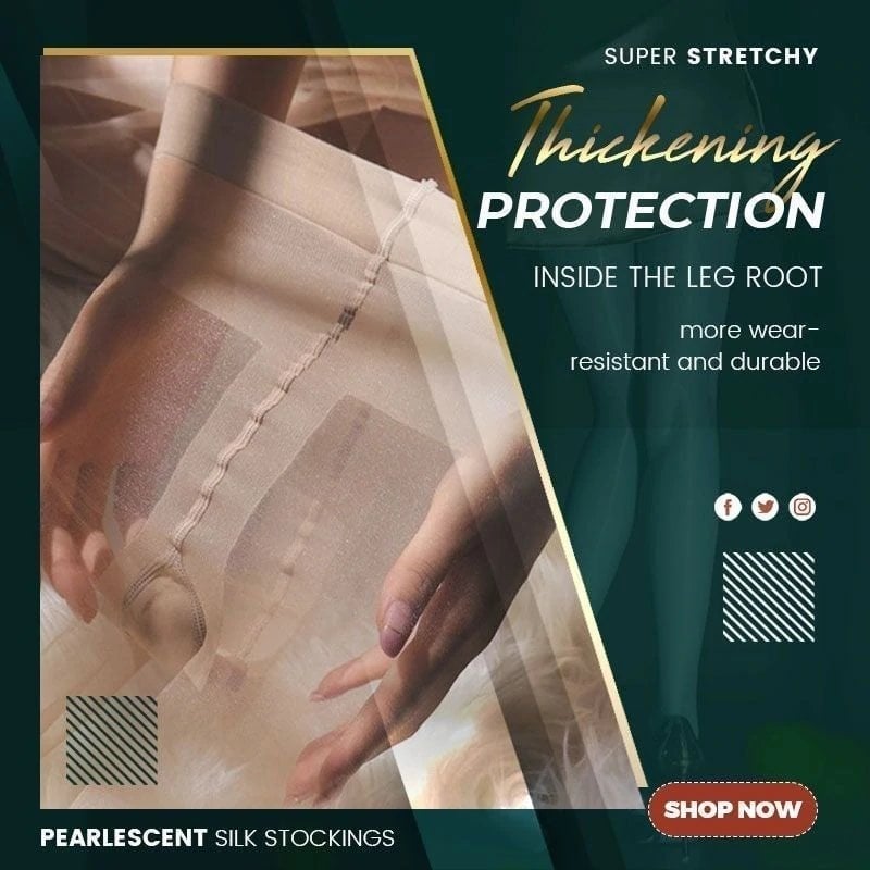 🔥BUY 1 GET 1 FREE🔥Pearlescent Silk Stockings Sexy Nylon Pantyhose