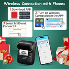 Creative Gift 🎁- Portable Wireless Thermal Label Maker Printer