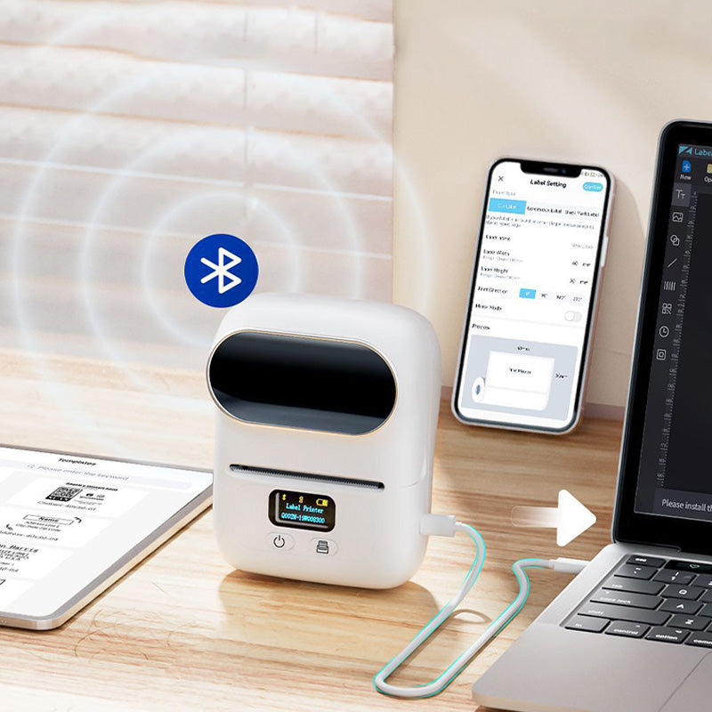 Creative Gift 🎁- Portable Wireless Thermal Label Maker Printer