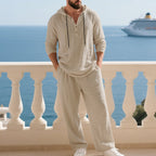 ⏳Time-Limited Special⏰Men's Hooded Casual Loose Top & Pants 2-Piece Set