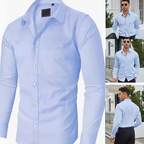 💎 50% OFF! 💎 Solid-Color Long-Sleeve Shirt – Wrinkle-Resistant, Breathable Cotton Blend & Professional Fit for Work or Casual Wear 👔✨