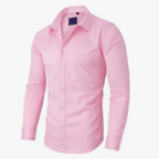 💎 50% OFF! 💎 Solid-Color Long-Sleeve Shirt – Wrinkle-Resistant, Breathable Cotton Blend & Professional Fit for Work or Casual Wear 👔✨