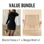 Women's Knit Ribbed Bodycon Mini Dress