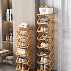 IKEA Durable Folding Solid Wood Shoe Rack