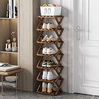IKEA Durable Folding Solid Wood Shoe Rack