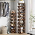 IKEA Durable Folding Solid Wood Shoe Rack
