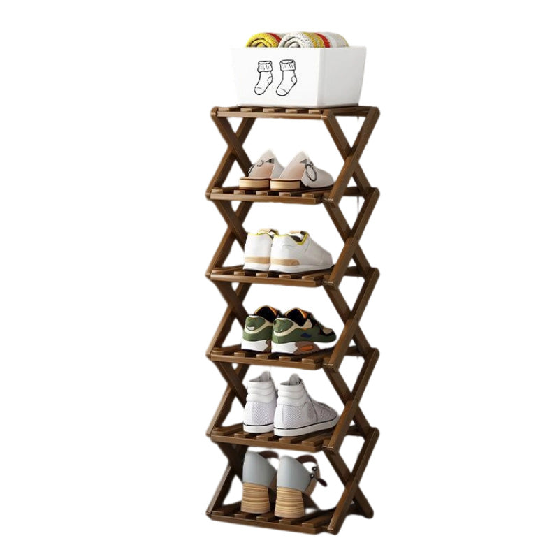 IKEA Durable Folding Solid Wood Shoe Rack