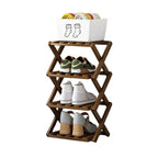 IKEA Durable Folding Solid Wood Shoe Rack