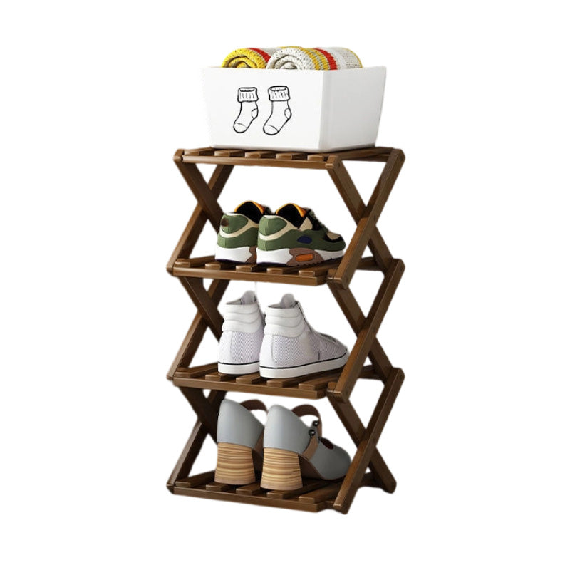 IKEA Durable Folding Solid Wood Shoe Rack