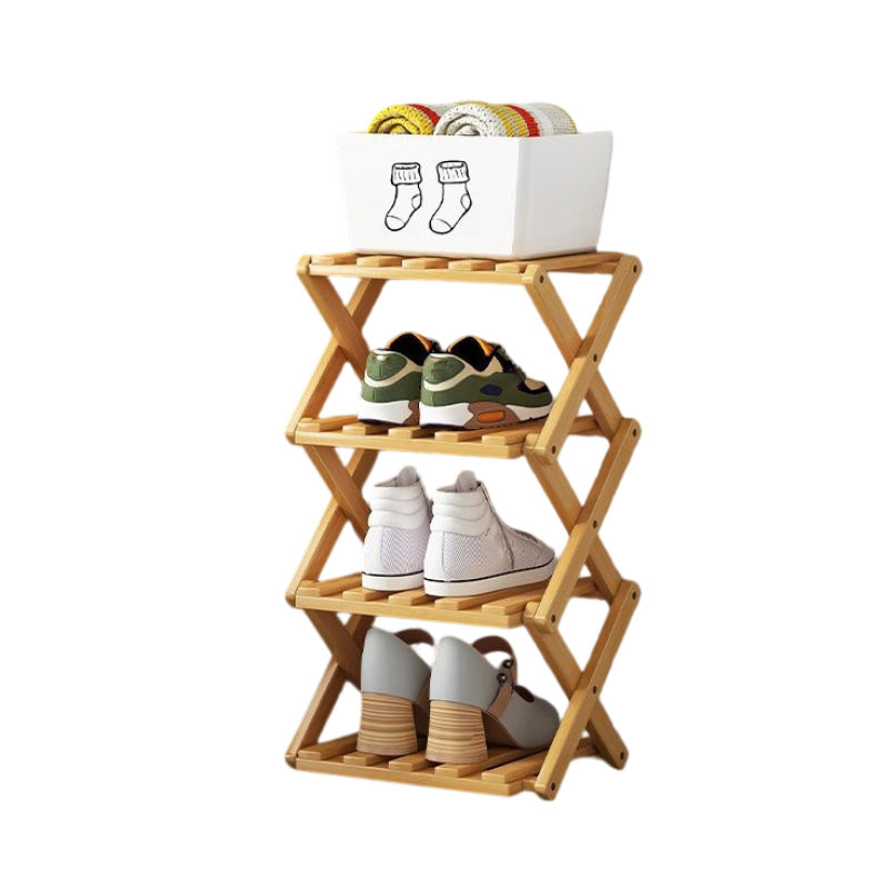 IKEA Durable Folding Solid Wood Shoe Rack