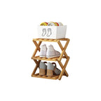 IKEA Durable Folding Solid Wood Shoe Rack