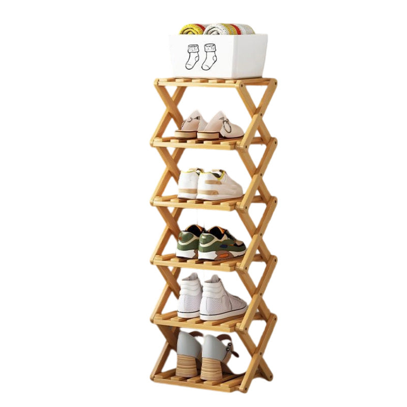 IKEA Durable Folding Solid Wood Shoe Rack