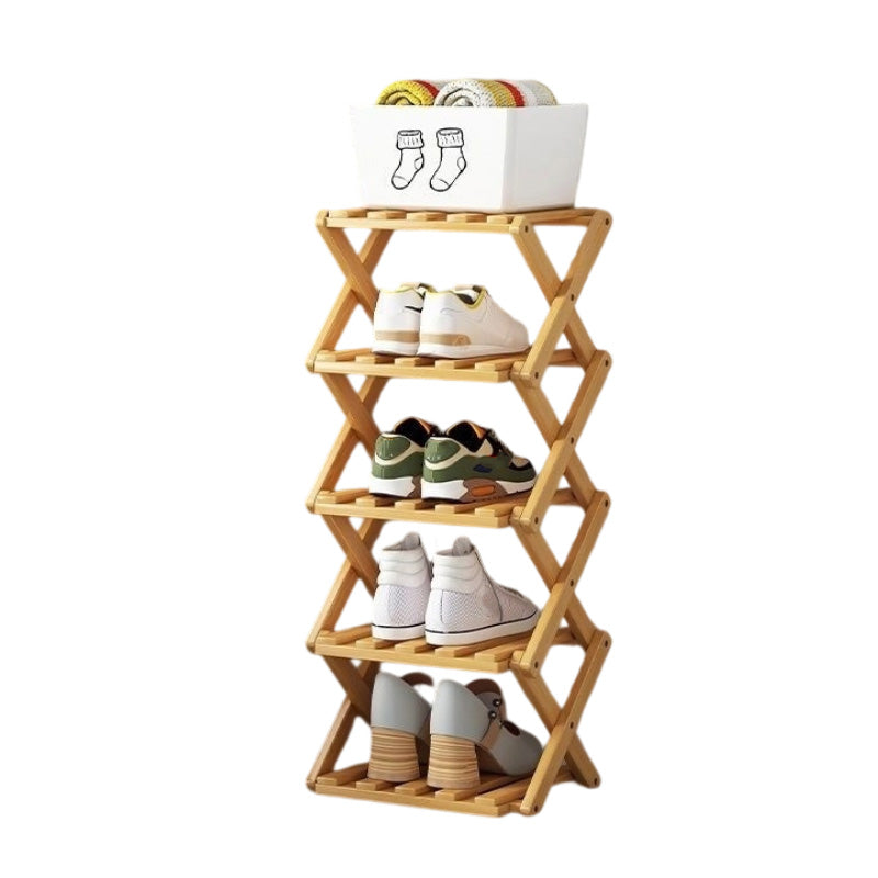 IKEA Durable Folding Solid Wood Shoe Rack
