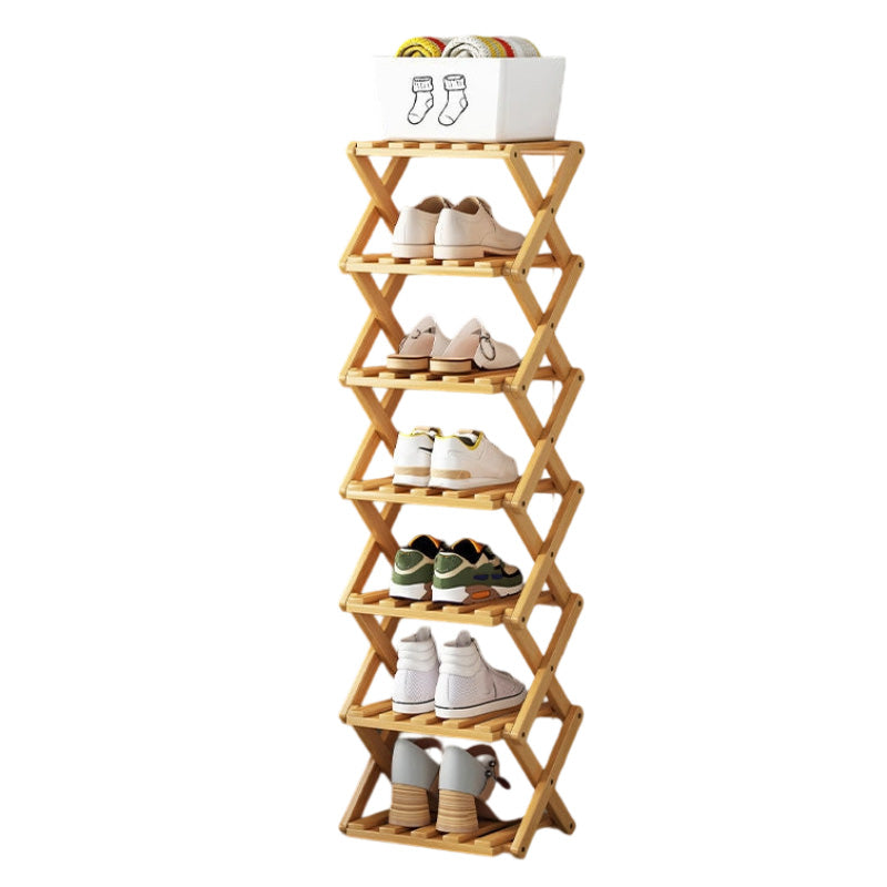 IKEA Durable Folding Solid Wood Shoe Rack