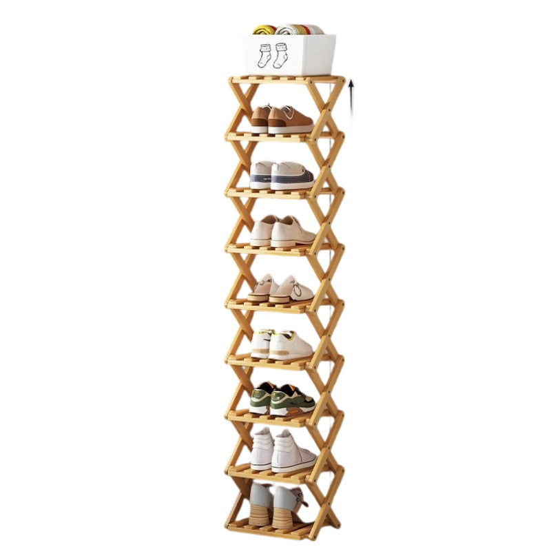 IKEA Durable Folding Solid Wood Shoe Rack