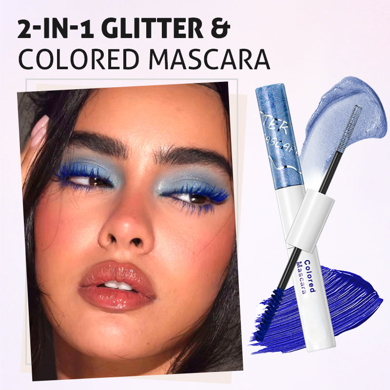 2-in-1 Glitter & Colored Mascara