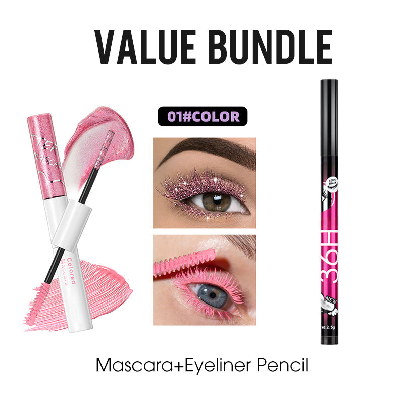 2-in-1 Glitter & Colored Mascara