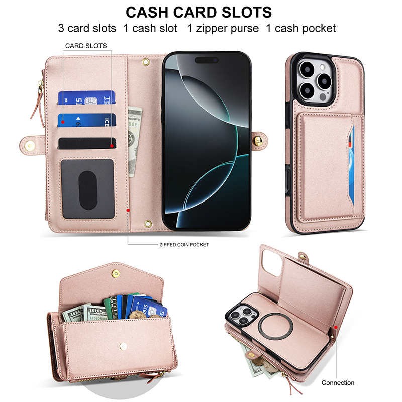 2-in-1 Magnetic Detachable Wallet Case
