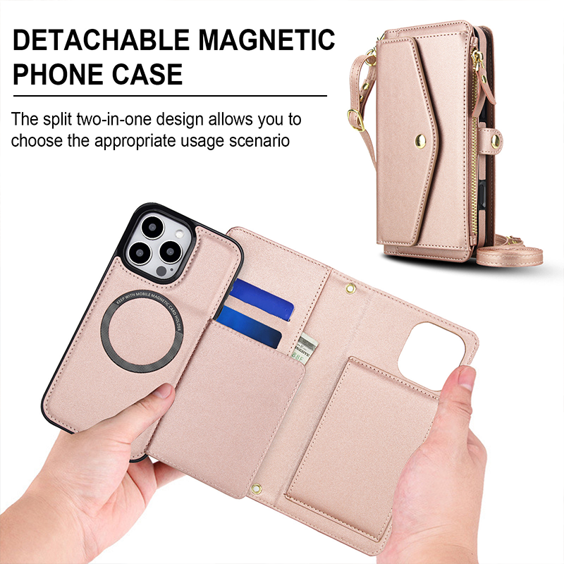 2-in-1 Magnetic Detachable Wallet Case