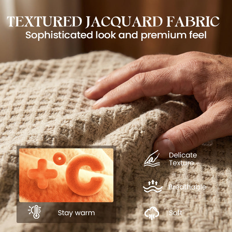 Men's Textured Jacquard Collared Sweatshirt - BUY 2 FREE SHIPPING