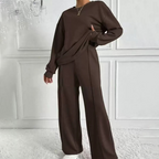 🏖️50% off!🌞Women's Cozy Long-Sleeve Top & Pants Set🆒