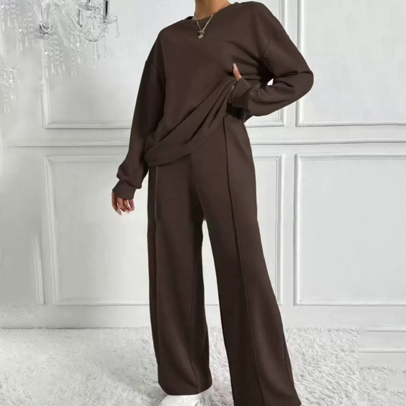 🏖️50% off!🌞Women's Cozy Long-Sleeve Top & Pants Set🆒