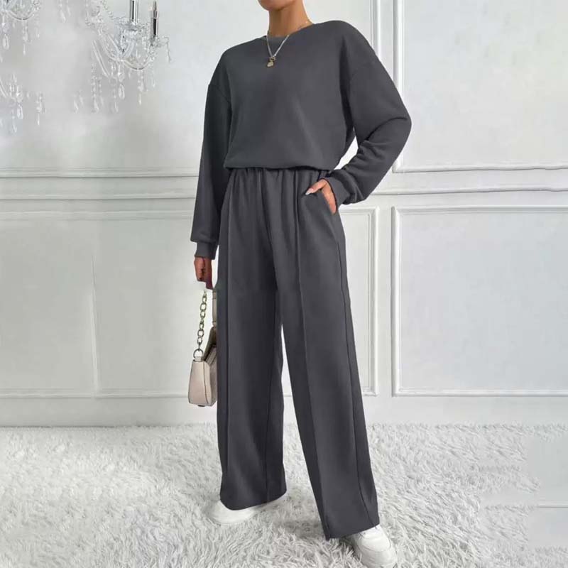 🏖️50% off!🌞Women's Cozy Long-Sleeve Top & Pants Set🆒