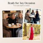 Women's Long Sleeve Top & Wide-Leg Pants 2-Piece Set