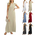 🔥Women's Wrinkle-Free Casual Dress with Split Hem