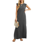 🔥Women's Wrinkle-Free Casual Dress with Split Hem