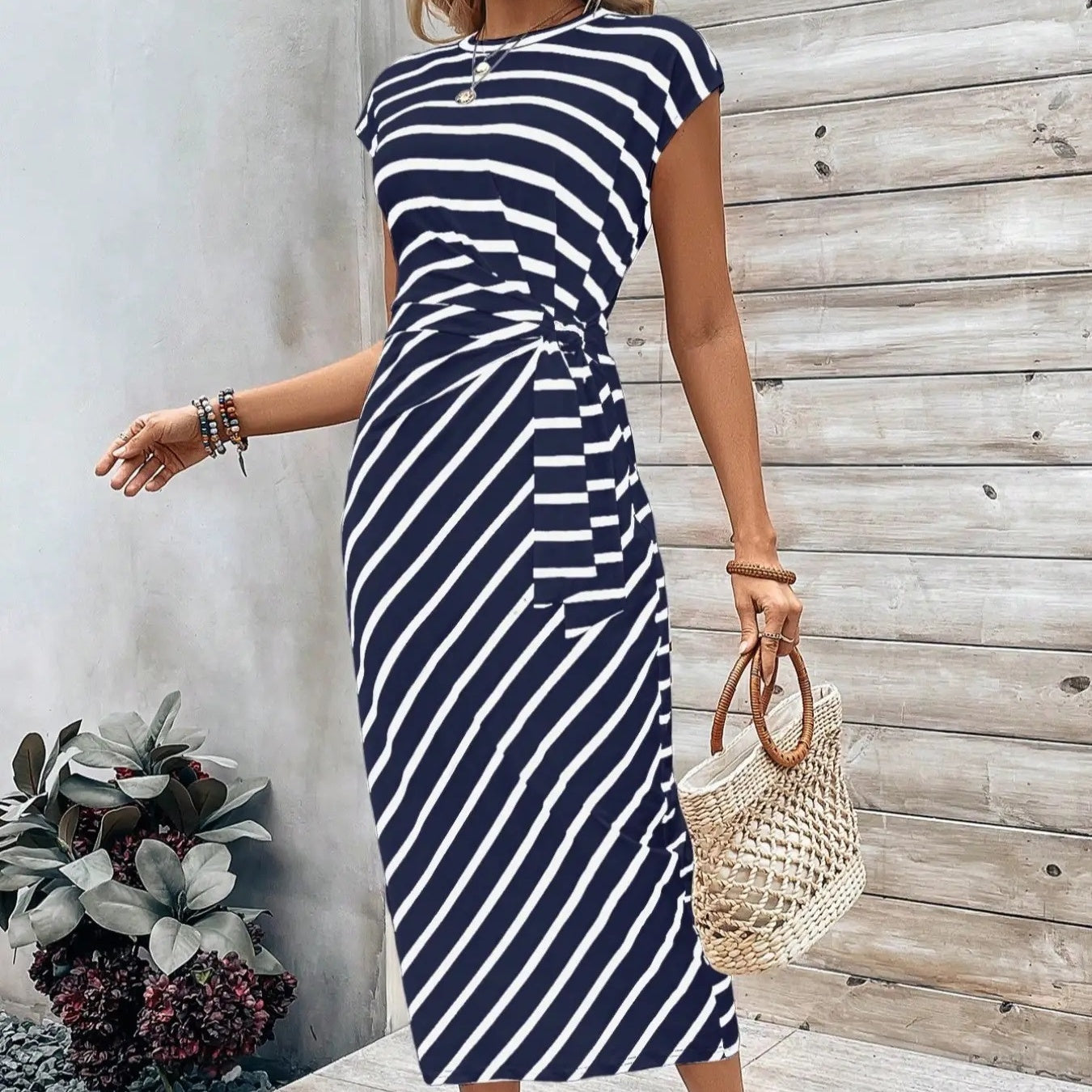 ⏳LAST DAY SALE 50% OFF!!💕Women's Elegant Tie Waist Dress