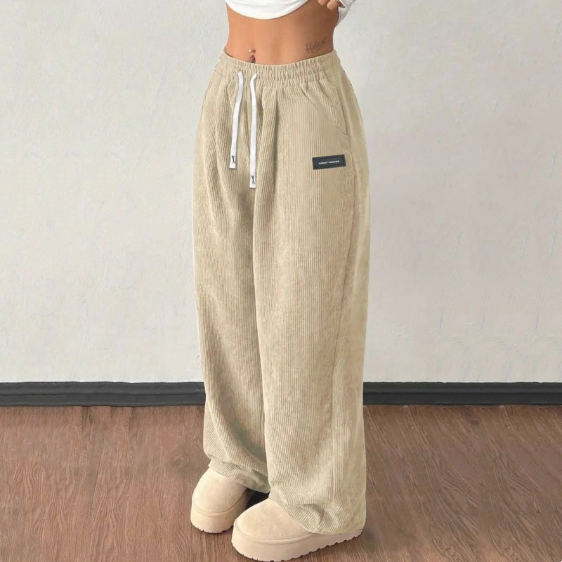 ✨💓Women's Corduroy Wide-Leg Pants with Drawstring🔥