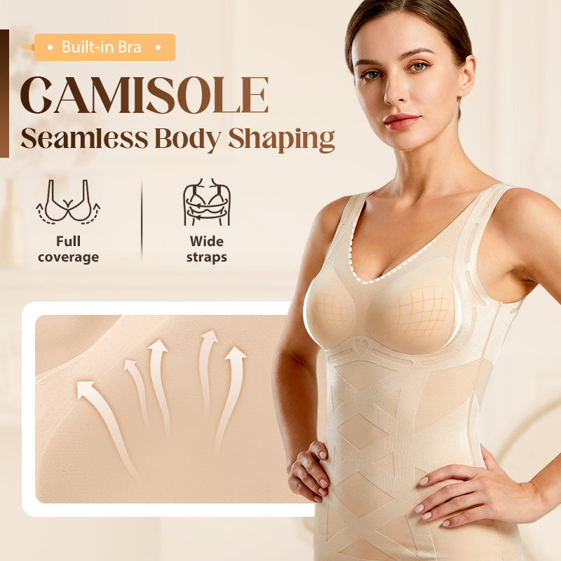 ✨Seamless Body Shaping Camisole with Built-in Bra