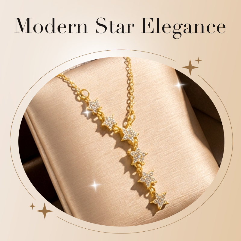 ✨Titanium Steel Star Lariat Necklace