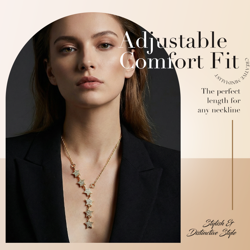 ✨Titanium Steel Star Lariat Necklace