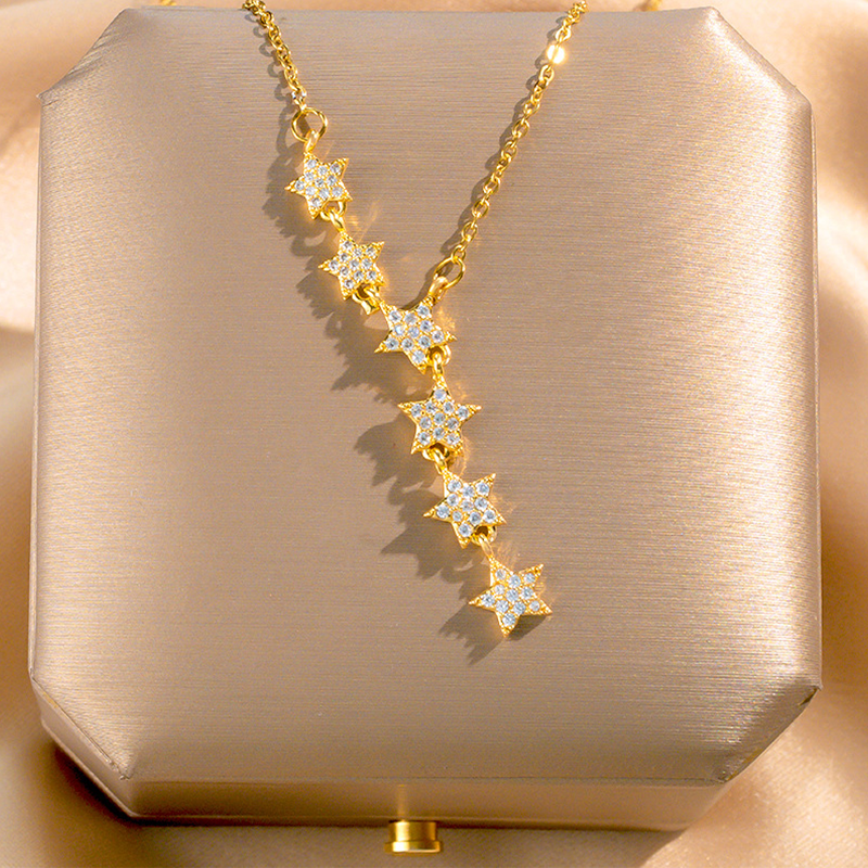 ✨Titanium Steel Star Lariat Necklace