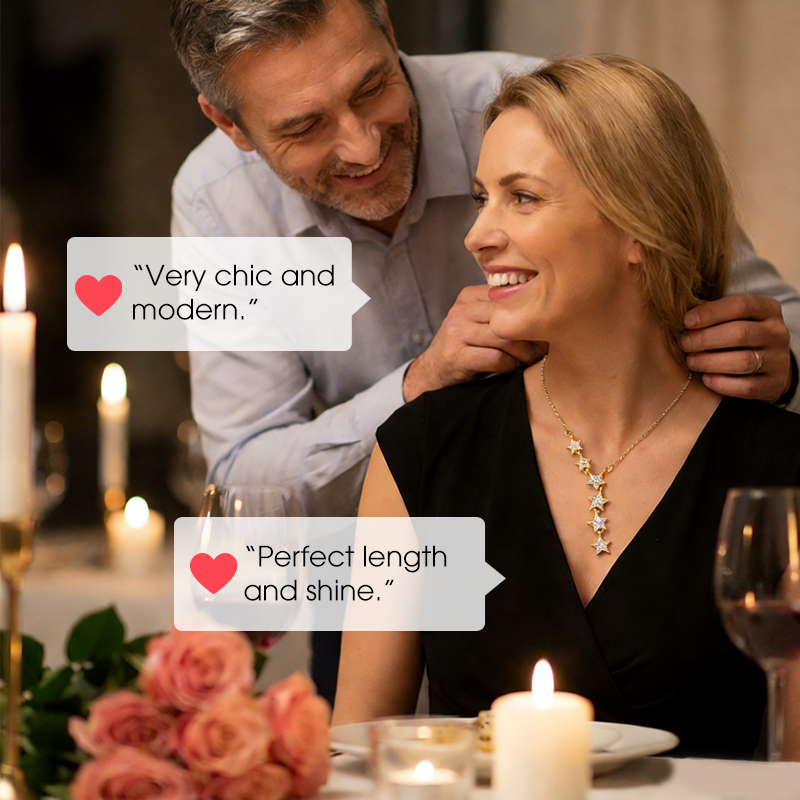 ✨Titanium Steel Star Lariat Necklace