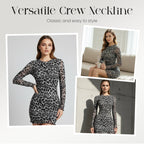 🎁2026 New Arrivals 50% OFF💥Women's Leopard Print Bodycon Mini Dress🐆