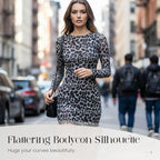 🎁2026 New Arrivals 50% OFF💥Women's Leopard Print Bodycon Mini Dress🐆