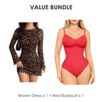 🎁2026 New Arrivals 50% OFF💥Women's Leopard Print Bodycon Mini Dress🐆