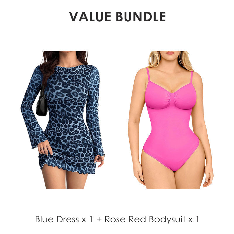 🎁2026 New Arrivals 50% OFF💥Women's Leopard Print Bodycon Mini Dress🐆