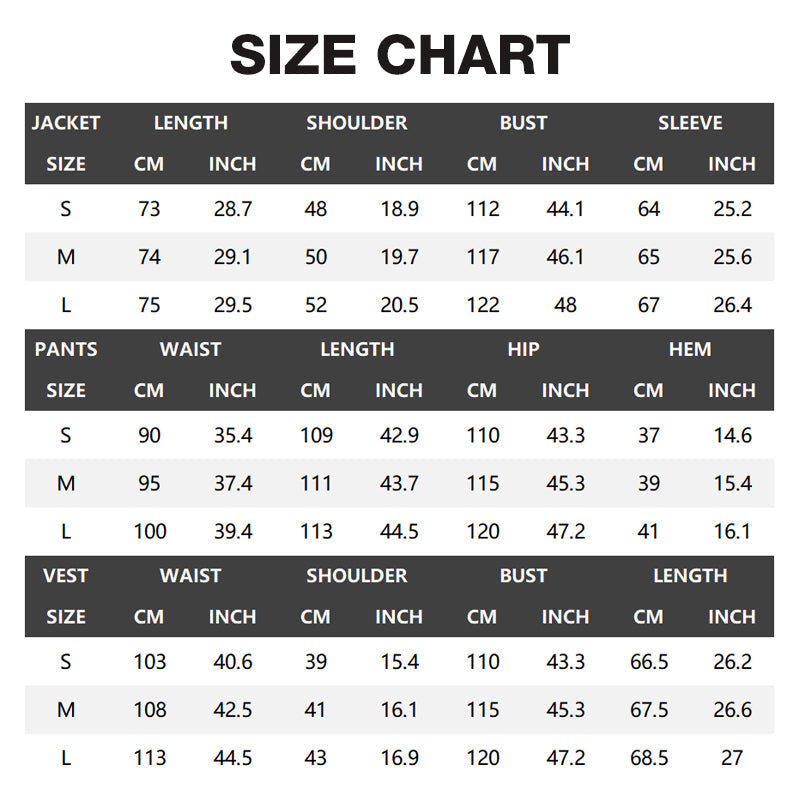 👔🕴️Men's Slim-Fit 3-Piece Suit Set – Tailored Fit, Premium Fabric & Perfect for Formal Occasions